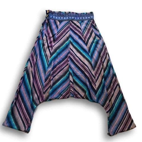 Utz Harem Pants - Purple Huipil Maya Geometry