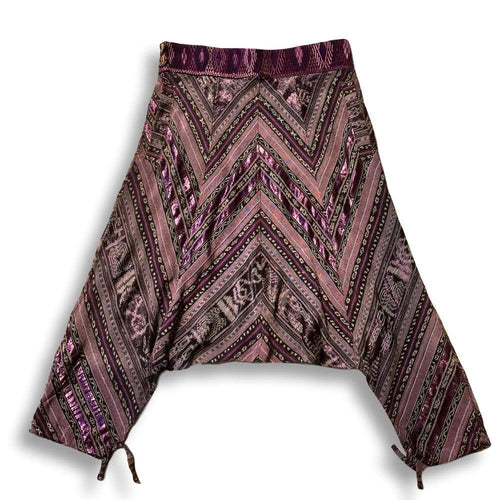 Utz Harem Pants - Lila Huipil Maya Geometry
