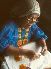 Huichol Indian Beaded Bracelet - Blue Diamond - Fair Trade Gypsy