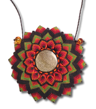 Handmade Macramé Obsidian Mandala Necklace - Fair Trade Gypsy