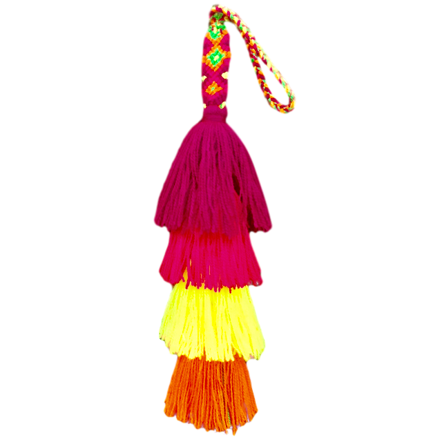 Mexican Pom Poms - Neon Friendship Tassel - Fair Trade Gypsy