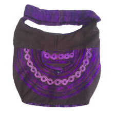 Guatemalan Huipil Cross-Body Bag  - Purple - Fair Trade Gypsy