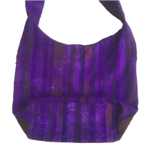 Guatemalan Huipil Cross-Body Bag  - Purple - Fair Trade Gypsy