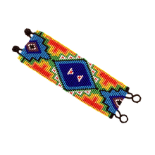 Huichol Indian Beaded Bracelet - Diamante - Fair Trade Gypsy