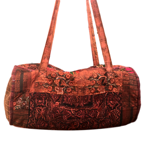 Guatemalan Duffel Bag - Nahuala Flowers - Fair Trade Gypsy