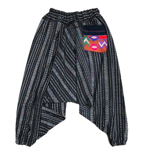 Guatemalan Harem Style Pants - kids size black - Fair Trade Gypsy