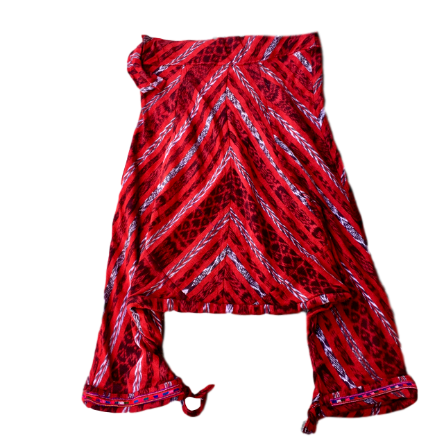 Utz Harem Pants - Deep Red Maya Geometry - Fair Trade Gypsy
